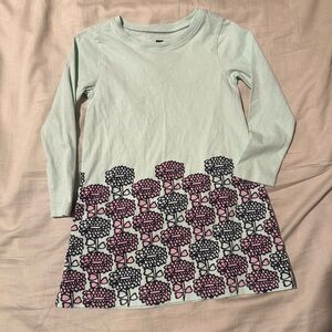 Tea Collection Long Sleeve Hydrangea Dress